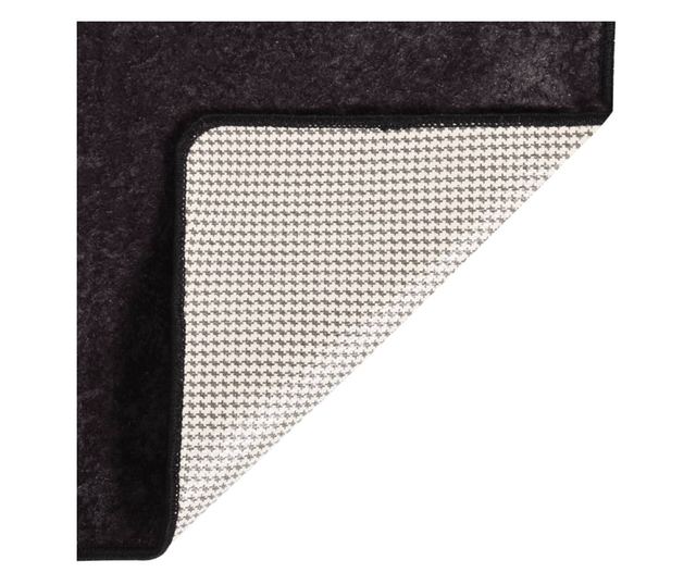 antracitszürke mosható csúszásgátló szőnyeg 150 x 230 cm