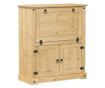 Corona tömör fenyőfa bortároló szekrény 97 x 45 x 114 cm