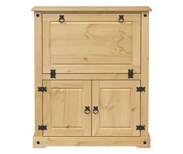 Corona tömör fenyőfa bortároló szekrény 97 x 45 x 114 cm