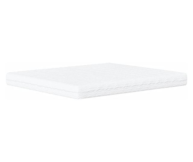 Легло с матрак, черно, 180x200 см, изкуствена кожа