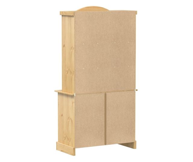 Corona tömör fenyőfa vitrinszekrény 100 x 48,5 x 179 cm