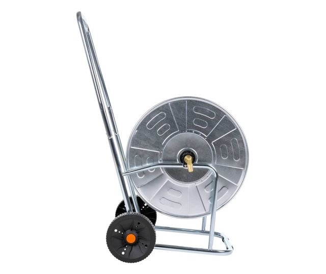 acél kerekes tömlődob 80 m 3/4" tömlőhöz