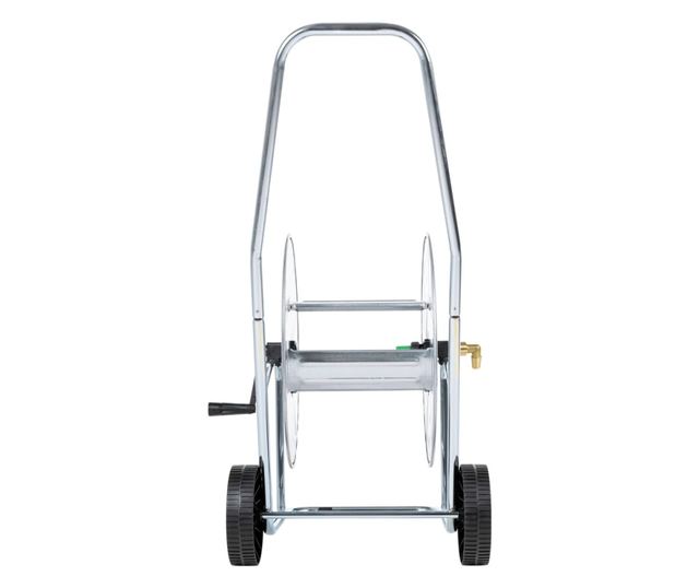 acél kerekes tömlődob 80 m 3/4" tömlőhöz