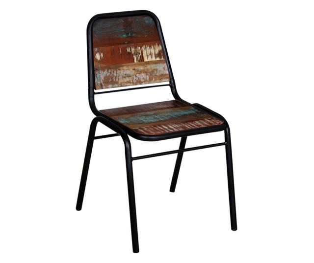 Jedilni stoli, komplet 4, recikliran masivni les