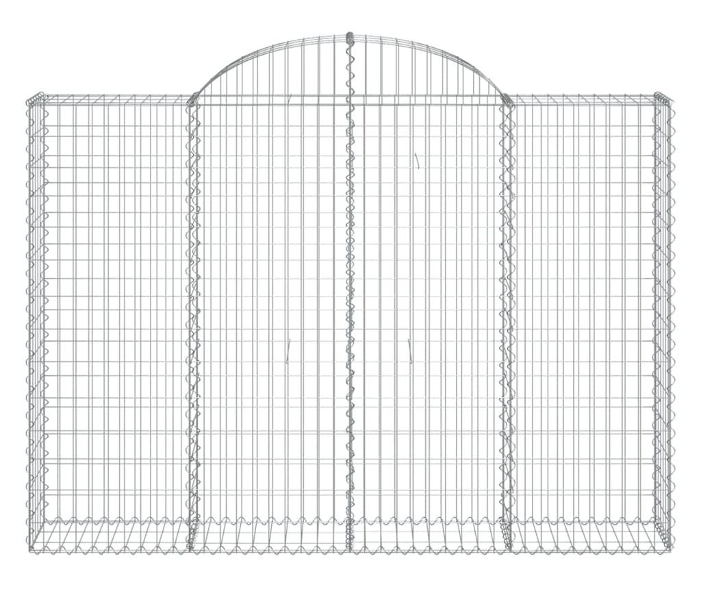 Габионни кошници извити 18 бр., 200x30x140/160 см, поцинковано желязо - 4