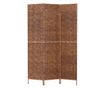 Кафяв разделител за стая от 3 пана от водна хиацинт, 122x180 см thumbnail 3