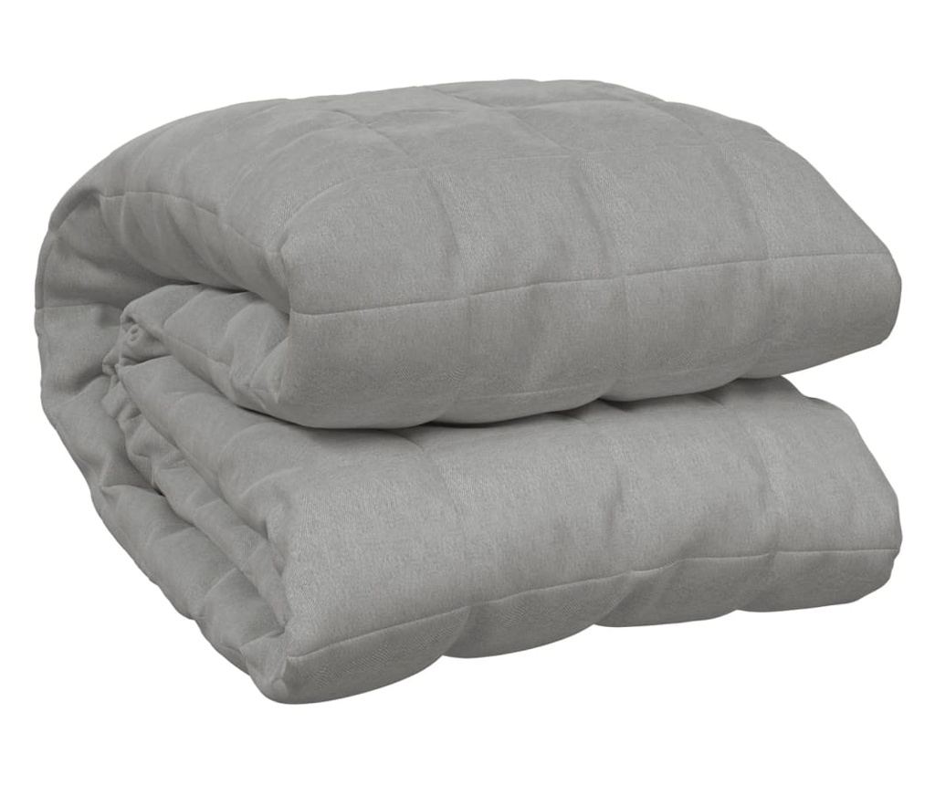 Prešívaná prikrývka s výplňou, sivá, 152x203 cm, 11 kg, textil - 2