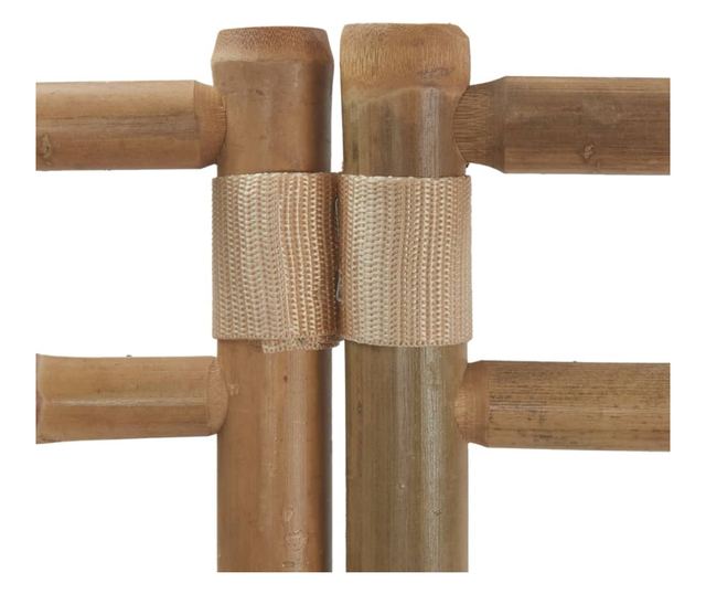 Сгъваем разделител за стая с 6 пана 240 см бамбук и плат