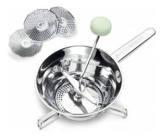 Pasator legume Ghidini Vera, inox, 20 cm, 3 discuri