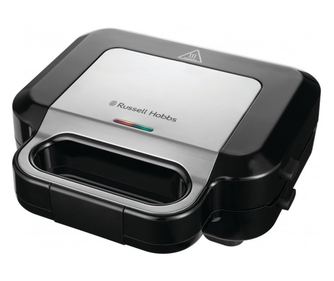 Russell Hobbs Creation 3-in-1 Συσκευή 26810-56, 750W, 3 Αφαιρούμενες Πλάκες, Γκριλ, Βάφλα, Σάντουιτς, Ανοξείδωτο ατσάλι, Μαύρο