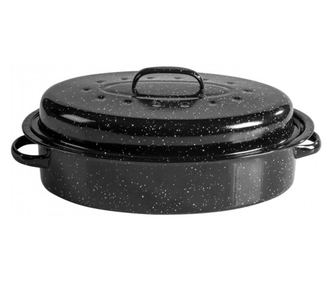 Prajitor de vase Rosberg R54523A, 42x32 cm, Acoperire marmura, Inductie, Email, Negru