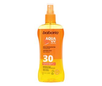 Spray bifazic fotoprotector SPF30 & accelerator bronzare, Aqua UV, Babaria, 200 ml