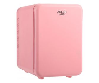 Мини хладилник Adler AD 8084, 12V/220V, 32-42 W, 4 L, Отопление/Охлаждане, Розов