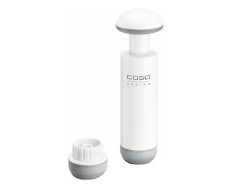 Caso Germany kézi vákuumszivattyú, kompatibilis a Caso vákuumtartályokkal és zsákokkal, vákuumeszköz adapterrel, könnyen használ