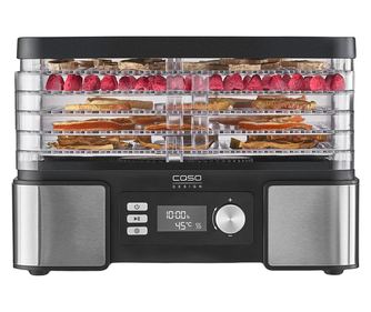 Élelmiszerszárító Caso Germany, DH 450, egészséges ételekhez, állítható hőmérséklet 30-70°C, konvekció, digitális vezérlőpanel,