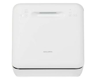 Salora mini mosogatógép, ideális lakókocsikba/kempingbe/kis helyekre, 3 program Eco/Intensive/Rapid, 5 literes víztartály, maxim