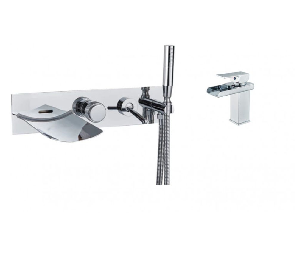 Blackswan Faucet Set (Sink and Tub), M30 Type, Polished Chrome, 40.7 cm
