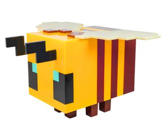 Нощна лампа Minecraft, пчела, щадяща очите светлина, вграден таймер, първокласен материал, за деца или възрастни
