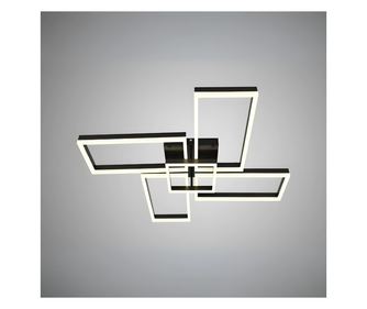 Lustra LED RFAN, Model R9092/4+1CF, Cu Telecomanda, 3 Tipuri De Lumina, Intensitate Reglabila, 136W, Maro