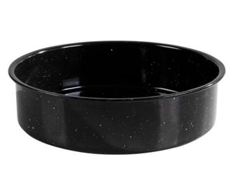 Tavă de copt Rosberg R51222JR26, 26 cm, Email, Antiaderent, Inducție, Negru