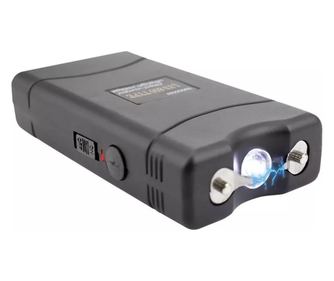 Electrosoc cu Lanterna MRG M800, Reincarcabil, Pentru Autoaparare, De Buzunar, Legal, Alunga Hoti si Animale, Husa Protectie, 22