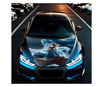 Folie Capota Auto "Hood Art" rezistenta la exterior, marime S (150 x 110cm) - Cod: AVX-CAPOTA-013S
