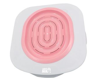 Adaptor de toaleta pentru pisici Linomag®, Kit pentru educare pisicii la toaleta, Roz