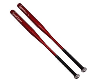 IdeallStore® set kijev za bejzbol, Home Run, aluminij, 80 cm, rdeč