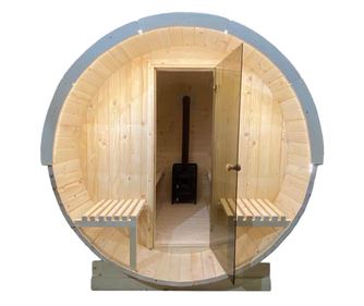 Sauna exterioară - Sauna Uscată - Lemn de brad - Colecția Luxuria - Până la 400cm - 4000mm x 2200mm, Soba Harvia