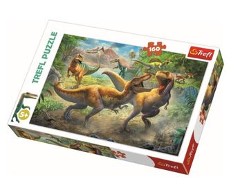PUZZLE TREFL 160 TIRANOZAVRI V BOJU