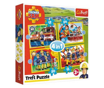 PUZZLE TREFL 4IN1 POMOČNIK GASILCA SAM