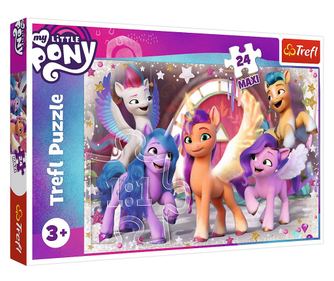 PUZZLE TREFL 24 MAXI MY LITTLE PONY - VESELJE PONEILOR