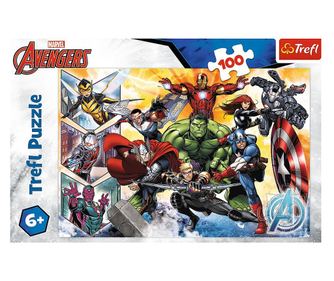 PUZZLE TREFL 100 MARVEL AVENGERS MOČ MAŠČEVALCEV