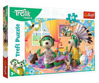 PUZZLE TREFL 24 MAXI TREFLIK DRUŽINA SREČE