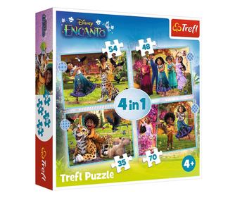PUZZLE TREFL 4IN1 ENCANTO VARÁZSLATOS VILÁG