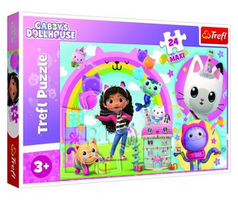 PUZZLE TREFL 24 MAXI GABBYS DOLLHOUSE HIŠA GABBY