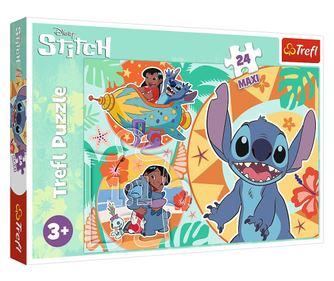 PUZZLE TREFL 24 MAXI ŠIV LILO IN STITCH VESELI DAN