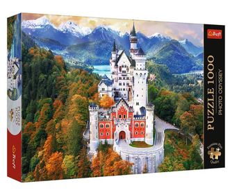 PUZZLE TREFL 1000 PREMIUM PLUS PHOTO ODYSSEY GRAD NEUSCHWANSTEIN NEMČIJA