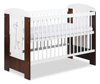 Κρεβάτι Little Giraffe Wenge Klups από ξύλο για παιδιά
