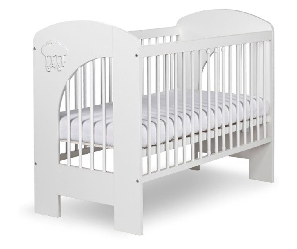 Kρεβάτι Klups Nel Cloud White Ξύλινο