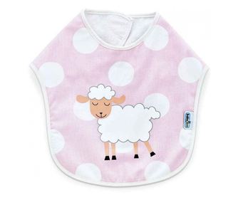 Baveta din bumbac BabyJem Dots (Culoare: Bleu)