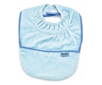 Baveta cu buzunar BabyJem Velvet (Culoare: Bleu)