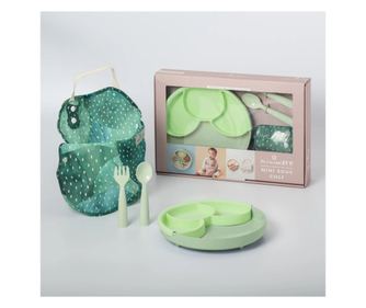 Set za diverzifikacijo hrane za dojenčke Miniware Mini Sous Chef iz 100 % naravnih biorazgradljivih materialov, 6 kosov, Vroče s