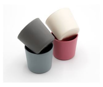Pahar din silicon diversificare BabyJem 150 ml (Culoare: Gri)