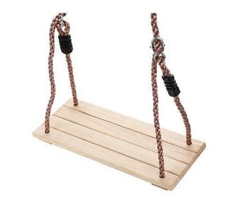 Gugalnica za otroke, les, maks. 100 kg, 40x16x1,2 cm, Leq Katana