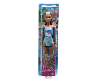 LUTKA BARBIE SATENA V MODRI KOPALKI