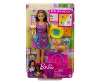 BARBIE SZETT BARBIE BABA KUTYA ÖRÖKBEFOGADÁS