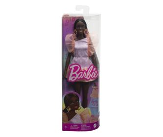 BARBIE FASHIONISTA AFRO-AMERIKAI BABA ŐSZIBARACK SZÍNŰ RUHÁBAN