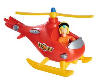 Simba Fireman Sam Wallaby helikopter Tom figurával