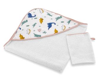 Set brisač in rokavica za kopanje 72x72 cm BabyJem (Model: Dino)